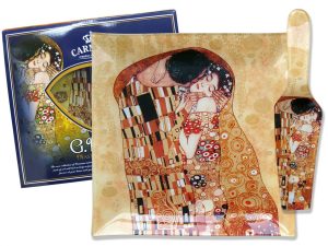 Talerz dekoracyjny z łopatką G. Klimt Kiss CARMANI